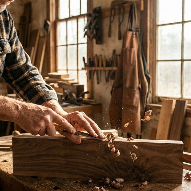 Custom built-in closet details