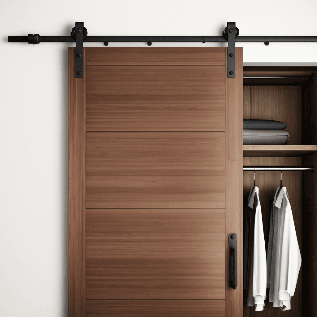 Contemporary Barn Sliding Door - Steel