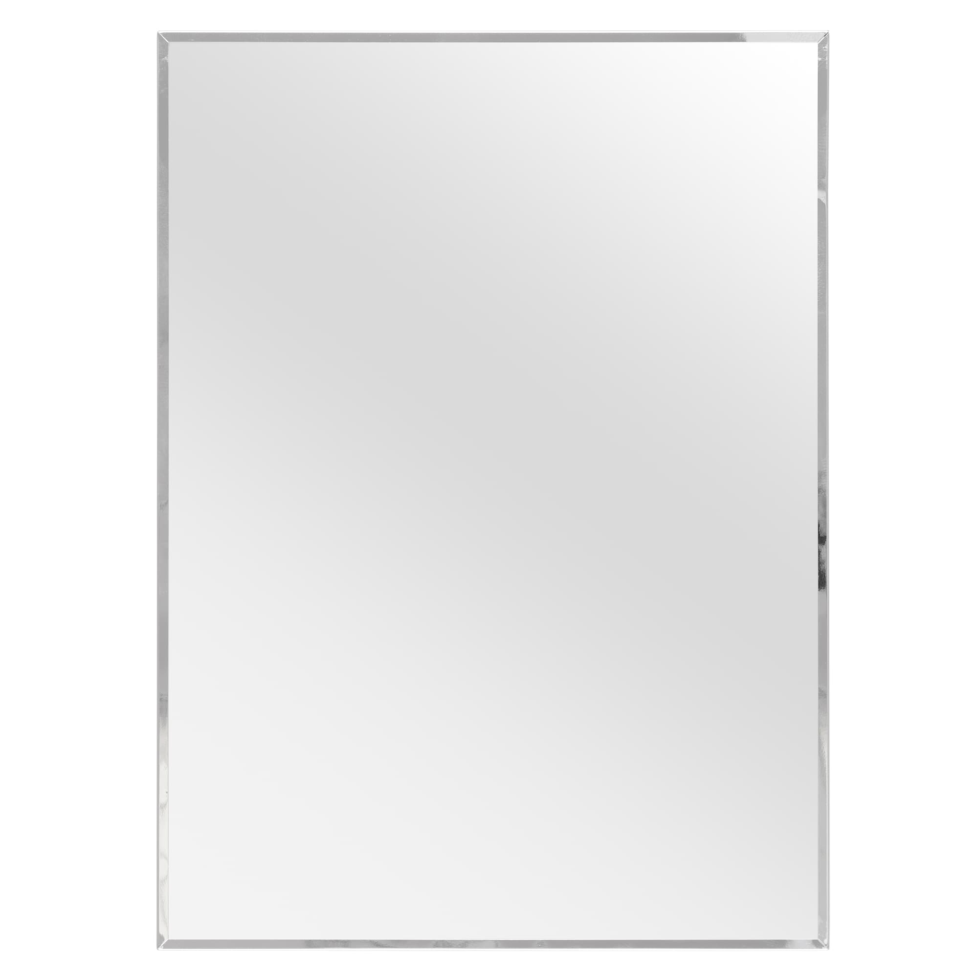 Ashfield 16" x 20" Recessed Stainless Steel Framed Mirror - View 1