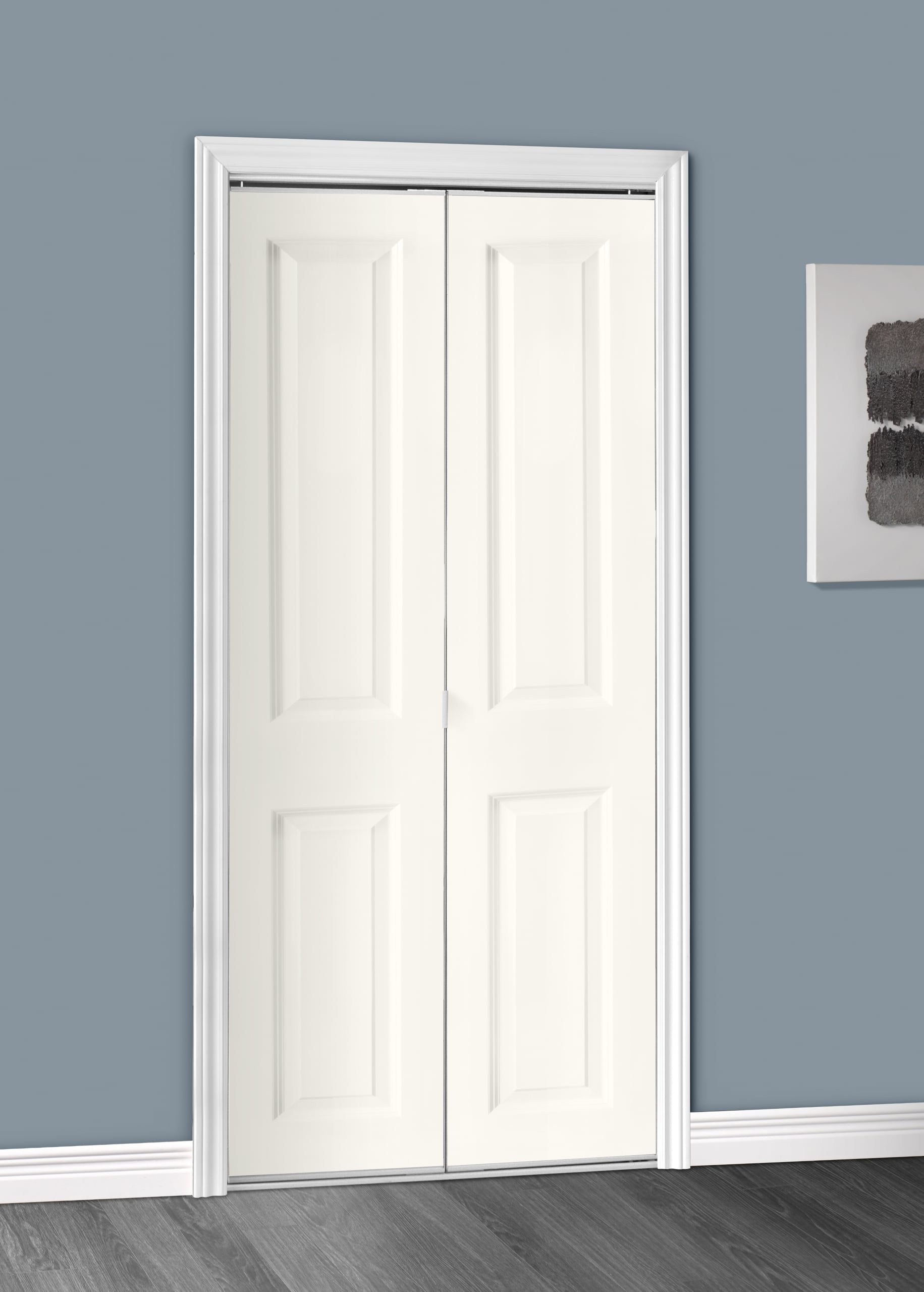 Two Panel Insert Vinyl Ashbury 2 Panel Insert Design with Steel Frame Bifold Door | Renin ...